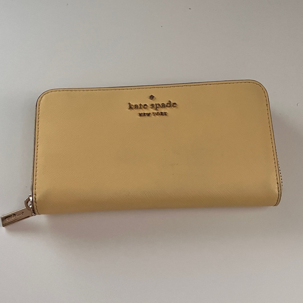 Kate Spade yellow wallet